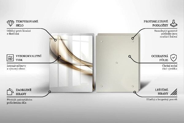 Tábua cozinha Abstração de linhas suaves