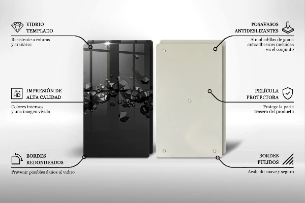 Tábua para corte Formas abstratas 3D