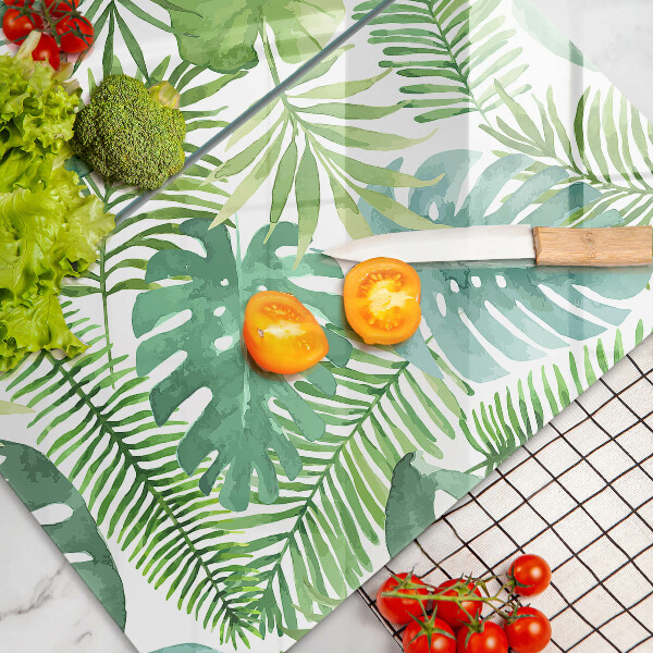 Tábua cozinha Folhas boho em aquarela