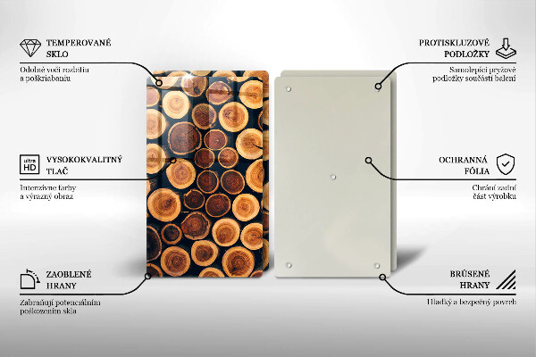 Tábua de cortar Tocos de árvores de madeira