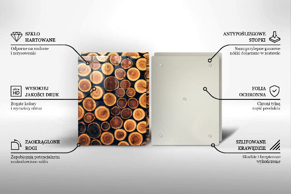 Tábua de cortar Tocos de árvores de madeira