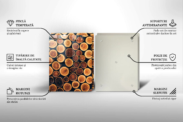 Tábua de cortar Tocos de árvores de madeira