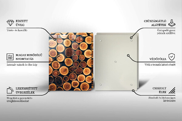 Tábua de cortar Tocos de árvores de madeira