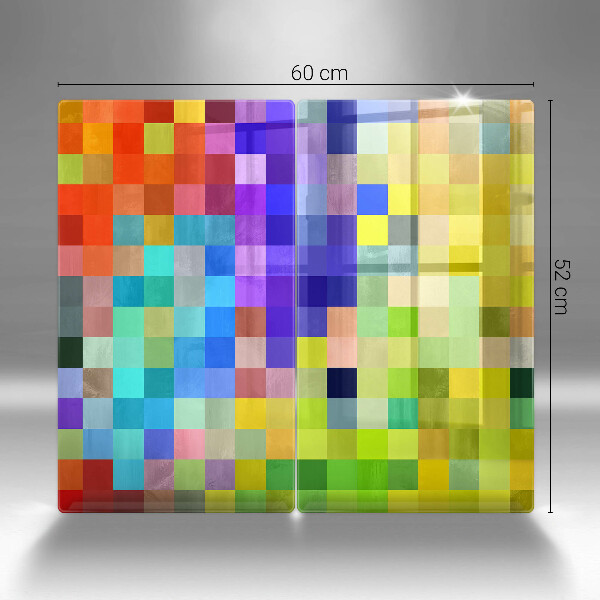 Tábua corte Quadrados de pixels coloridos