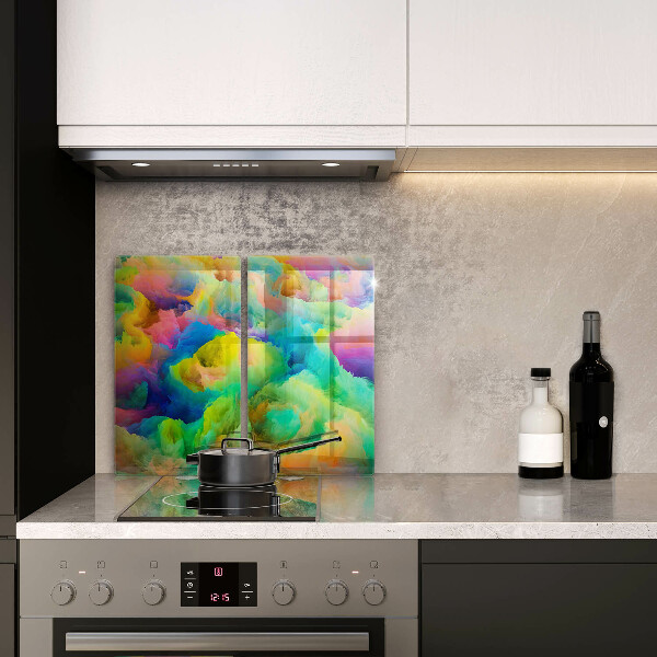 Tábua de corte de vidro Abstração colorida