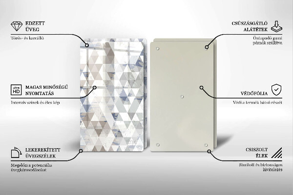 Tábua de corte Padrão triangular