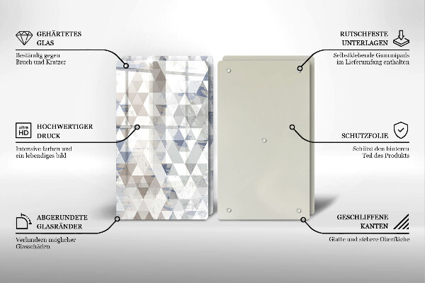 Tábua de corte Padrão triangular