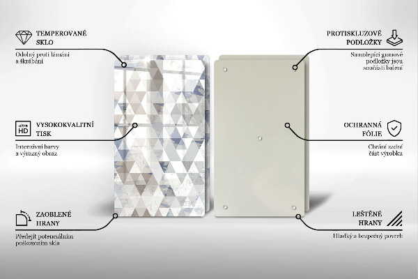 Tábua de corte Padrão triangular