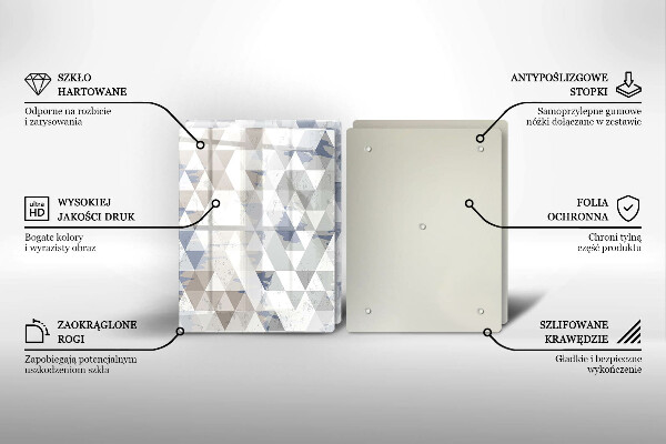 Tábua de corte Padrão triangular