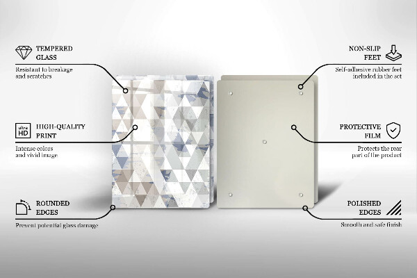 Tábua de corte Padrão triangular