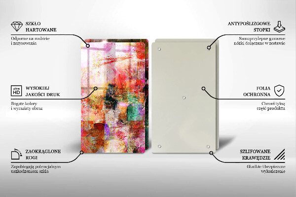 Tábua para corte Abstração de tinta