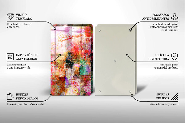 Tábua para corte Abstração de tinta