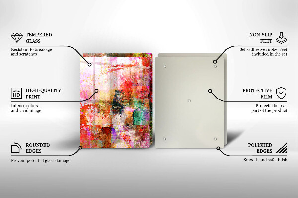 Tábua para corte Abstração de tinta