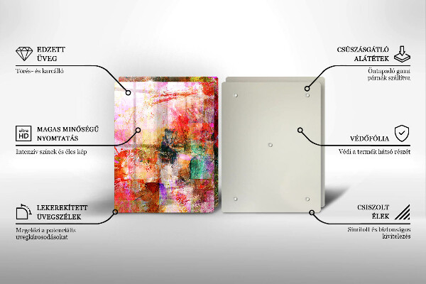 Tábua para corte Abstração de tinta