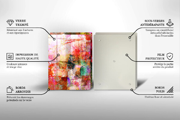 Tábua para corte Abstração de tinta