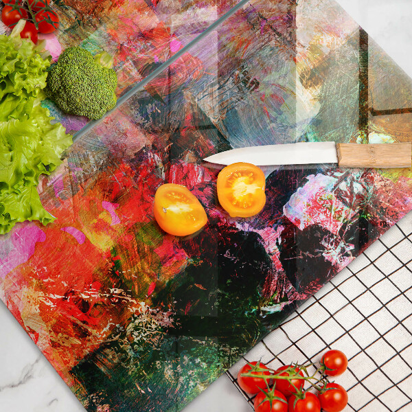 Tábua para corte Abstração de tinta