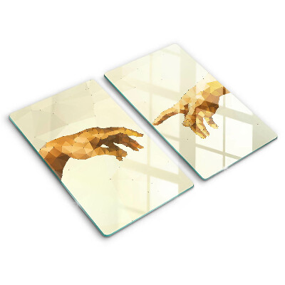 Tábua corte Criação das mãos de Adão