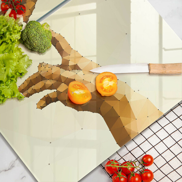 Tábua corte Criação das mãos de Adão