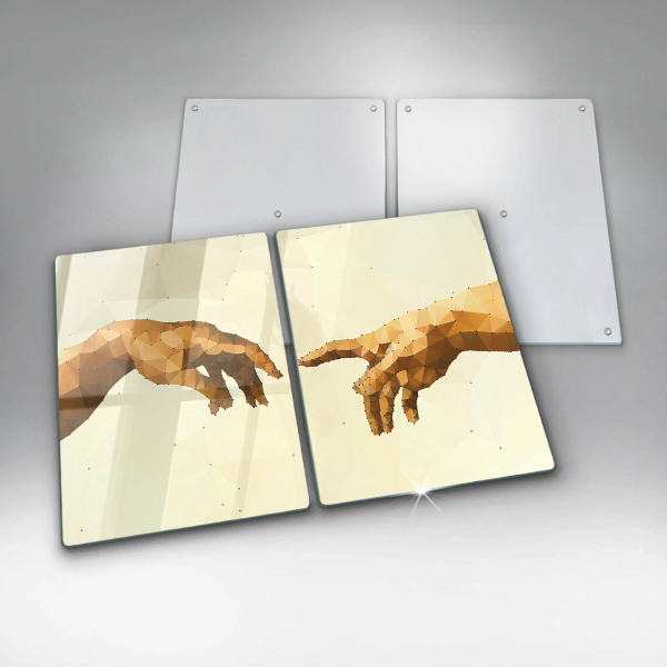 Tábua corte Criação das mãos de Adão