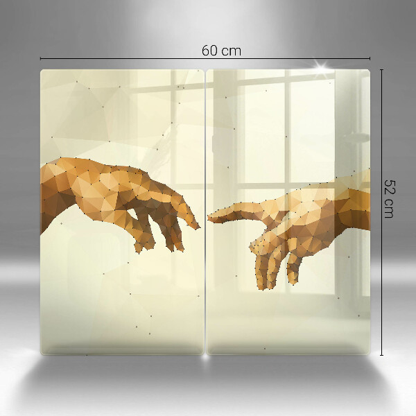 Tábua corte Criação das mãos de Adão