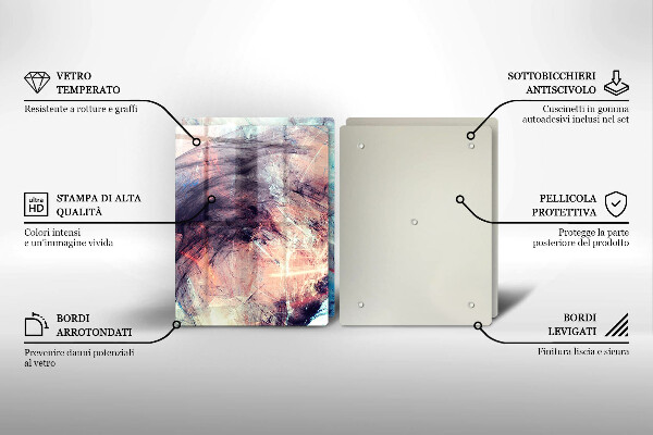 Tábua para cozinha Abstração pintada