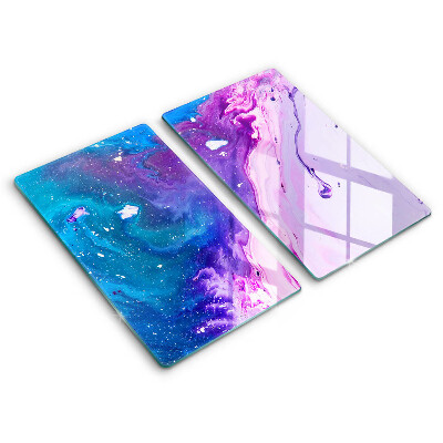 Tábua de corte de vidro Tinta abstrata