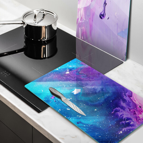 Tábua de corte de vidro Tinta abstrata