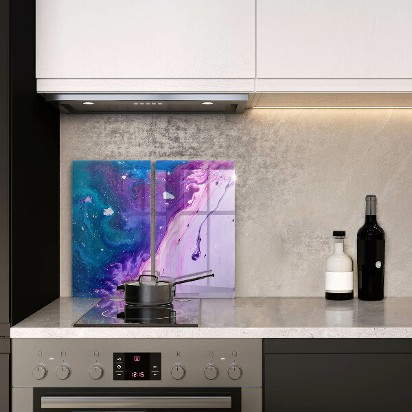 Tábua de corte de vidro Tinta abstrata