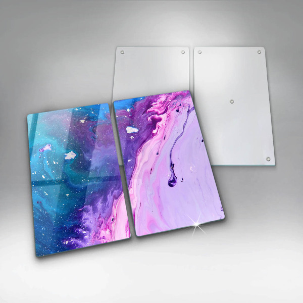 Tábua de corte de vidro Tinta abstrata