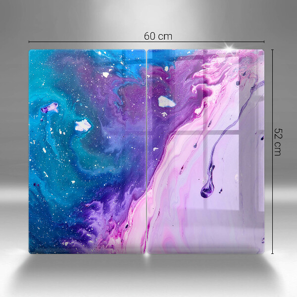 Tábua de corte de vidro Tinta abstrata