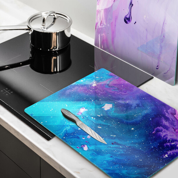 Tábua de corte de vidro Tinta abstrata