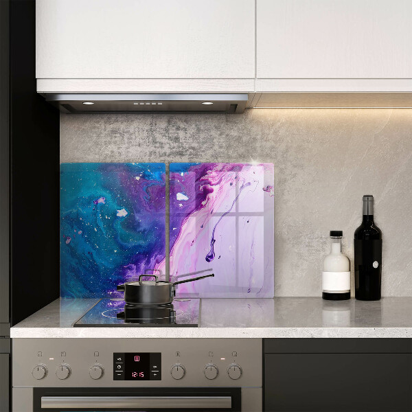 Tábua de corte de vidro Tinta abstrata