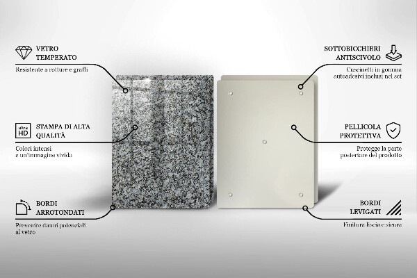 Tábua de cortar alimentos Textura de pedra