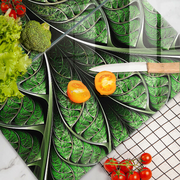 Tábua de cortar de vidro Estrutura das nervuras das folhas