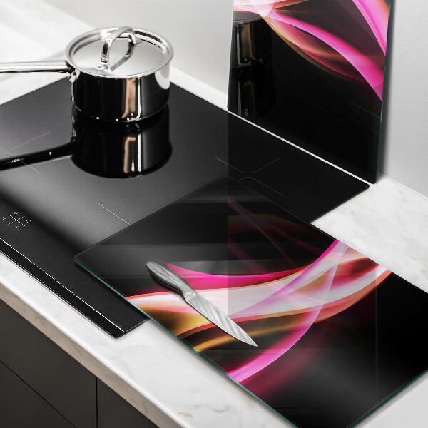 Tábua para cozinha Fumaça neon abstrata