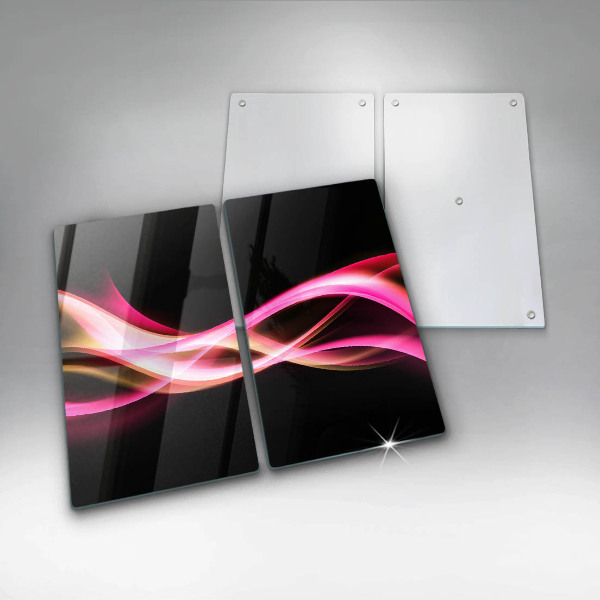 Tábua para cozinha Fumaça neon abstrata