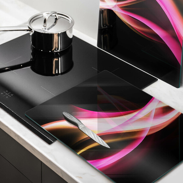 Tábua para cozinha Fumaça neon abstrata