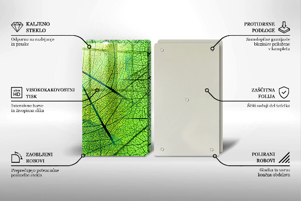 Tábua para cozinha Natureza das nervuras das folhas