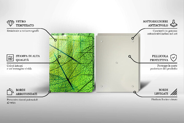 Tábua para cozinha Natureza das nervuras das folhas