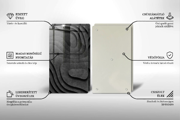 Tábua para cozinha Formas de pedra 3D