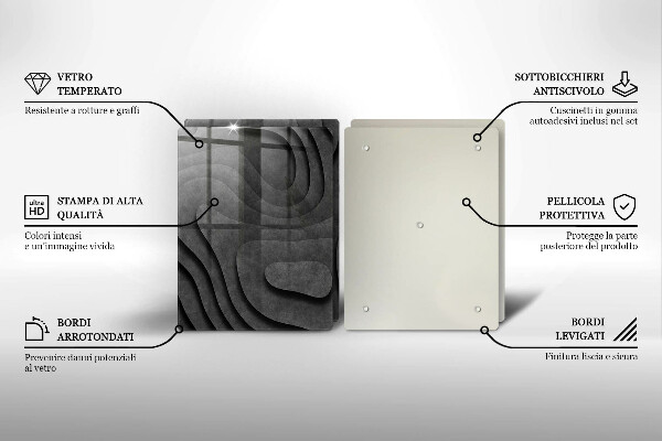 Tábua para cozinha Formas de pedra 3D