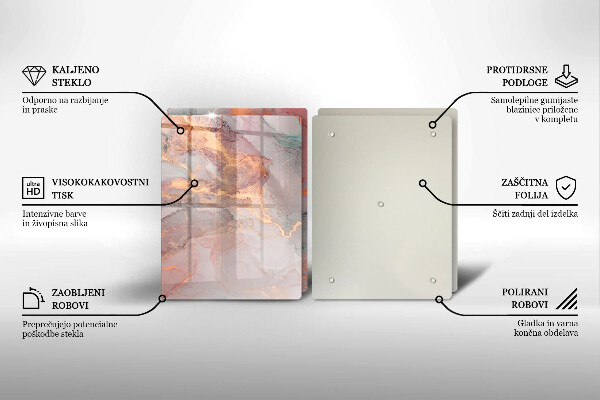 Tábua corte Mármore com ouro
