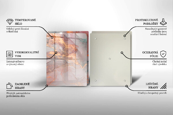 Tábua corte Mármore com ouro