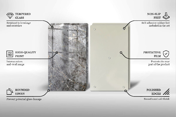 Tábua cozinha Textura de pedra