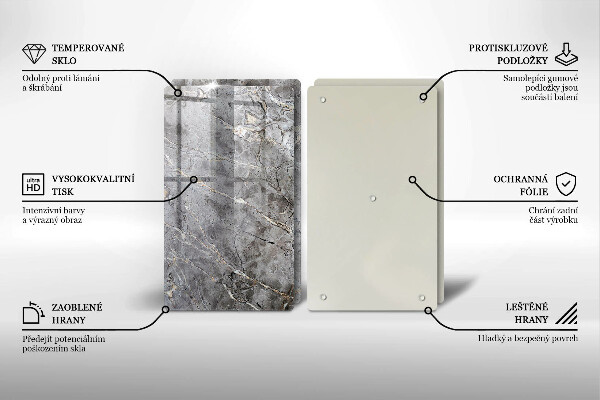 Tábua cozinha Textura de pedra