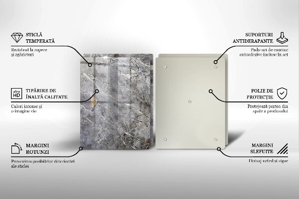 Tábua cozinha Textura de pedra