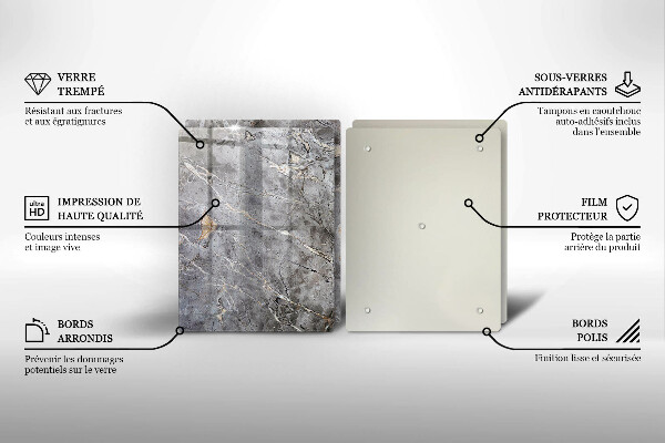 Tábua cozinha Textura de pedra