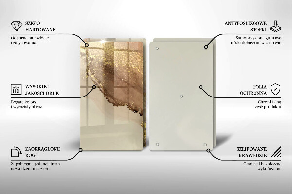 Tábua para cozinha Ouro abstrato