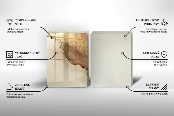 Tábua para cozinha Ouro abstrato