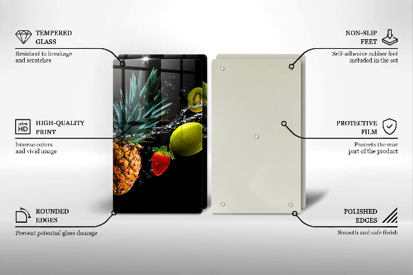 Tábua de corte Fruta na água